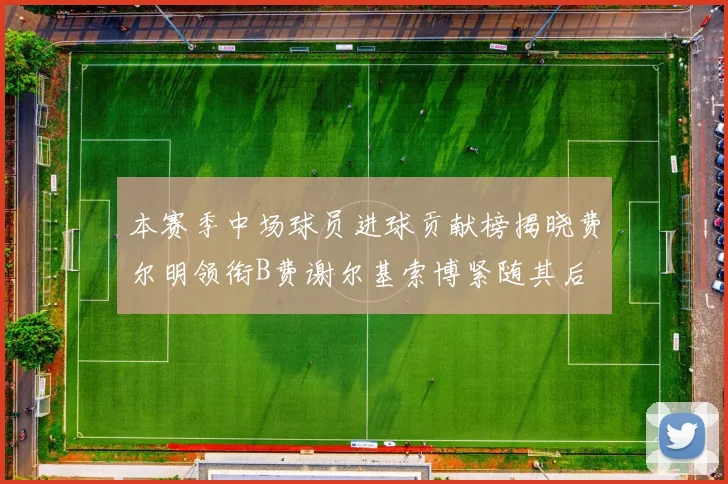 本赛季中场球员进球贡献榜揭晓费尔明领衔B费谢尔基索博紧随其后